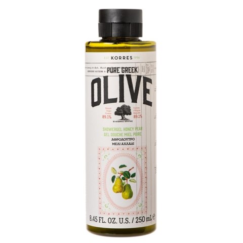 Korres Pure Greek Olive żel pod prysznic Honey & Pear 250ml Korres Pure Greek Olive żel pod prysznic Honey & Pear 250ml