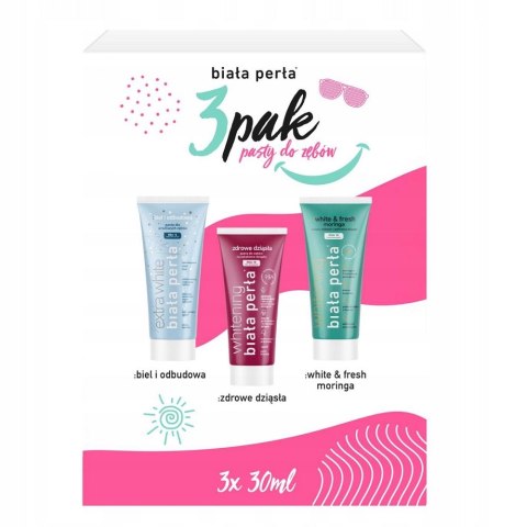 Biała Perła 3pak pasty do zębów 3x30ml Biała Perła 3pak pasty do zębów 3x30ml