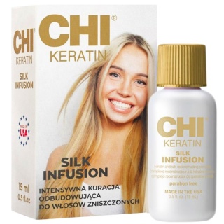 CHI Keratin Silk Infusion, olejek do włosów suchych i zniszczonych 15ml