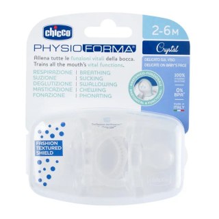 Chicco PhysioForma Crystal smoczek silikonowy uspokajający 2-6m 2szt.