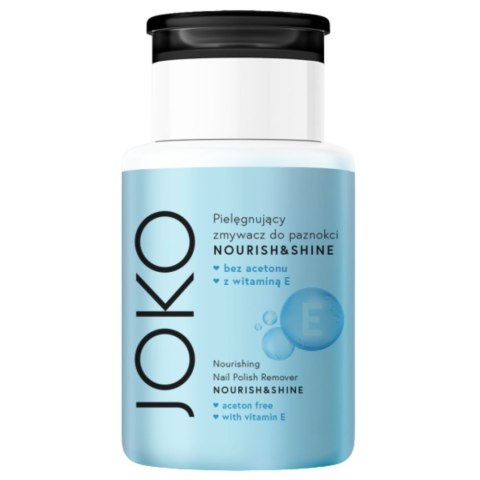 Joko Nourish&Shine pielęgnujący zmywacz do paznokci 200ml Joko Nourish&Shine pielęgnujący zmywacz do paznokci 200ml