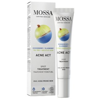 MOSSA Acne Act preparat punktowy na niedoskonałości z agrestem i borówką 15ml