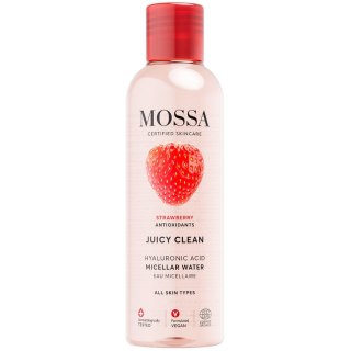 MOSSA Juicy Clean woda micelarna z kwasem hialuronowym i ekstraktem z truskawki 3w1 200ml
