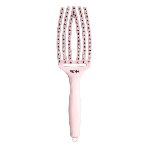 Olivia Garden FingerBrush Combo Medium szczotka do włosów Pastel Pink Olivia Garden FingerBrush Combo Medium szczotka do włosów Pastel Pink