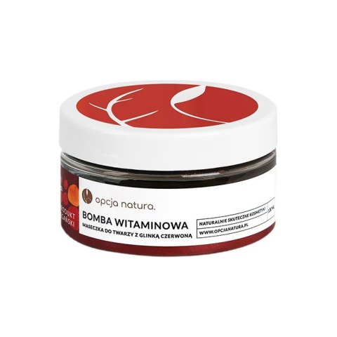 Opcja Natura Bomba Witaminowa maseczka do twarzy z glinką czerwoną 100ml