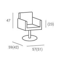 Ayala Fotel fryzjerski hydrauliczny LOFT