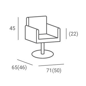 Ayala Fotel fryzjerski hydrauliczny THOMAS