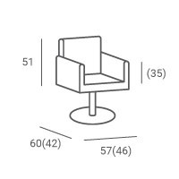 Ayala Fotel fryzjerski hydrauliczny TINA
