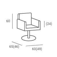 Ayala Fotel fryzjerski hydrauliczny TOLEDO