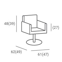 Ayala Fotel fryzjerski hydrauliczny ZOE
