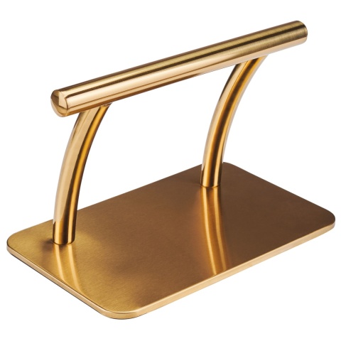 Ayala Podnóżek fryzjerski Stalowy Złoty Antypoślizgowy MIO