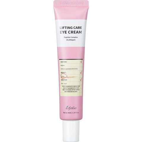 Esfolio Lifting Care Eye Cream liftingujący krem pod oczy z peptydami 40ml Esfolio Lifting Care Eye Cream liftingujący krem pod oczy z peptydami 40ml