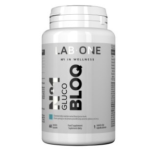 LAB ONE N°1 Gluco BLOQ suplement diety wspierający prawidłowy poziom cukru we krwi 60 kapsułek