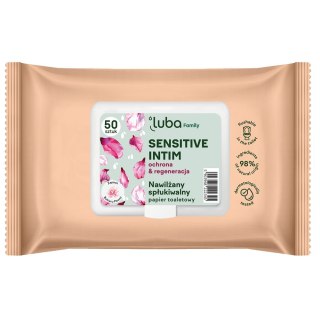 Luba Family Sensitive Intim nawilżany papier toaletowy 50szt