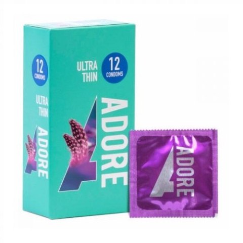 Adore Ultra Thin prezerwatywy ultra cienkie 12szt.