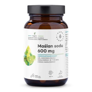 Aura Herbals Maślan sodu mikrokapsułkowany 600mg suplement diety 90 kapsułek