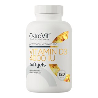 OstroVit Vitamin D3 4000IU suplement diety 120 kapsułek