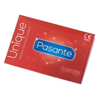 Pasante Unique ultra cienkie prezerwatywy bezlateksowe dla alergików 3szt