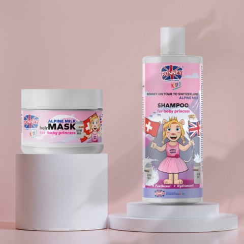 Ronney Kids Szampon do Włosów dla Dzieci Alpejskie Mleko 300ml Ronney Kids Szampon do Włosów dla Dzieci Alpejskie Mleko 300ml