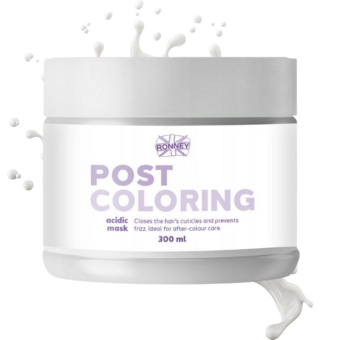 Ronney Post Coloring Maska Zakwaszająca do Włosów Farbowanych 300ml Ronney Post Coloring Maska Zakwaszająca do Włosów Farbowanych 300ml