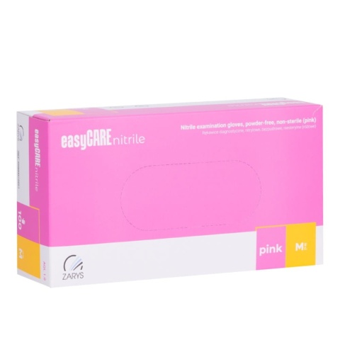 Zarys easyCare Rękawiczki Nitrylowe Różowe M 100szt Zarys easyCare Rękawiczki Nitrylowe Różowe M 100szt