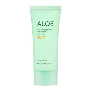 HOLIKA HOLIKA Aloe Cica Waterproof Sunscreen wodoodporny krem przeciwsłoneczny do ciała i twarzy SPF50+ PA++++ 100ml