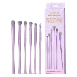 JESSUP Luxury Purple Eye Brush Set zestaw pędzli do makijażu oczu T516 6szt.
