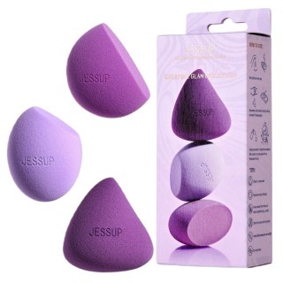 JESSUP Soft Plus Makeup Sponges zestaw gąbeczek do makijażu SP017 3szt.