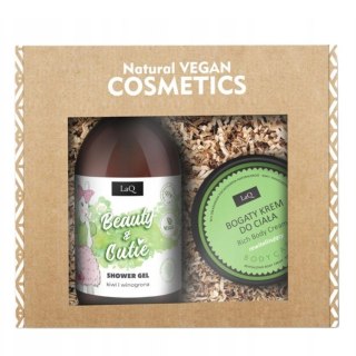 LaQ Beauty & Cutie zestaw żel pod prysznic 500ml + krem do ciała 200ml