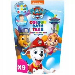 Paw Patrol Colour Bath Tabs barwinki koloryzujące do kąpieli 144g