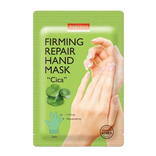 Purederm Firming Repair Hand Mask "Cica" ujędrniająco-regenerująca maseczka do dłoni z wąkrotką azjatycką 1 para