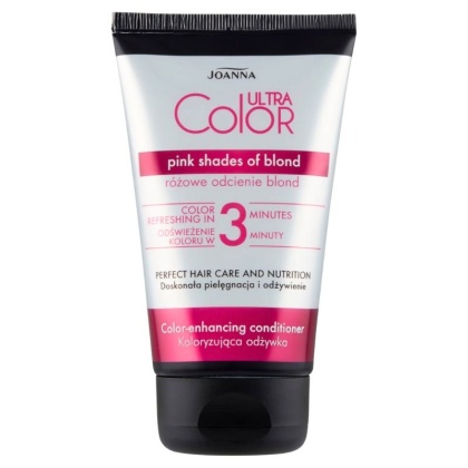 Joanna Ultra Color Odżywka Koloryzująca Różowa do Włosów 100g