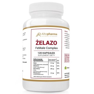 AltoPharma Żelazo FeMale Complex suplement diety 120 kapsułek