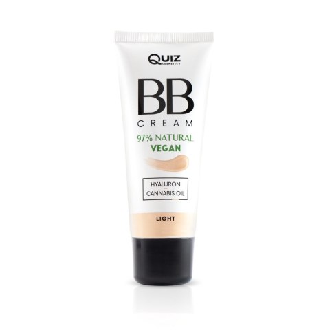 Quiz Cosmetics BB Cream krem BB wzbogacony kwasem hialuronowym i olejem konopnym Light 30ml