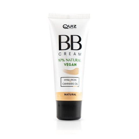 Quiz Cosmetics BB Cream krem BB wzbogacony kwasem hialuronowym i olejem konopnym Natural 30ml