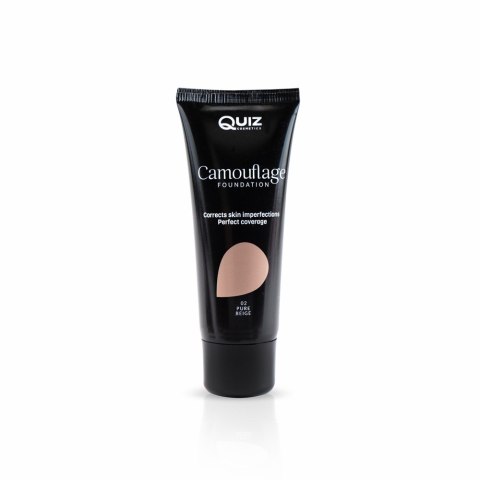 Quiz Cosmetics Camouflage Foundation kryjący podkład wzbogacony witaminą E N°2 Pure Beige 30ml