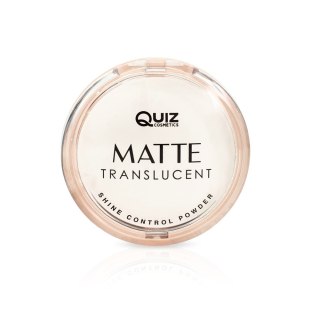 Quiz Cosmetics Matte Translucent Powder transparentny puder matujący White 10g
