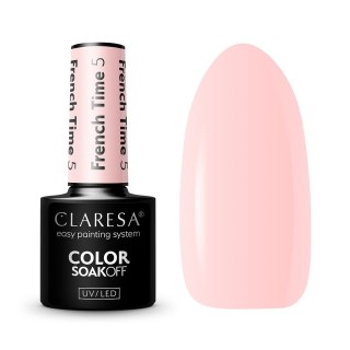 Claresa Color Soak Off UV/LED lakier hybrydowy French Time 5 5g