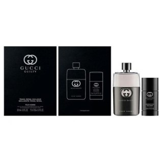 Gucci Guilty Pour Homme zestaw woda toaletowa spray 90ml + dezodorant sztyft 75ml