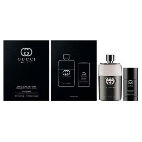 Gucci Guilty Pour Homme zestaw woda toaletowa spray 90ml + dezodorant sztyft 75ml