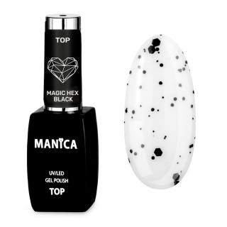Manica Top hybrydowy UV/LED Gel Polish Top Magic Hex Black 10ml