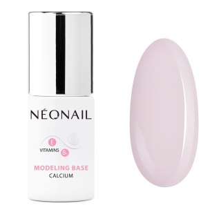 NeoNail Modeling Base Calcium baza hybrydowa Basic Pink 7.2ml