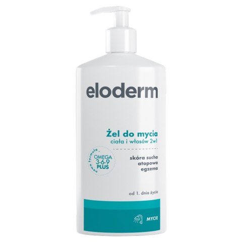Eloderm Żel do mycia ciała i włosów 2w1 400ml