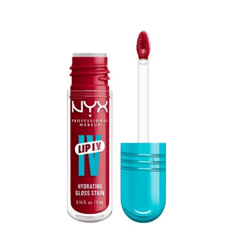 NYX Professional MakeUp Lip I.V. nawilżająco-pigmentujący błyszczyk do ust 11 Red-y.Set.Wet 5ml