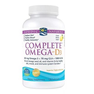 Nordic Naturals Complete Omega-D3 suplement diety 120 kapsułek