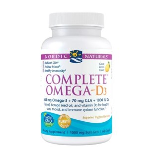 Nordic Naturals Complete Omega-D3 suplement diety 60 kapsułek