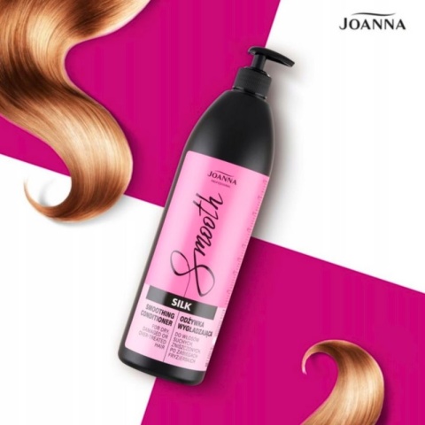Joanna Professional Silk Szampon wygładzający + Odżywka do włosów z jedwabiem 2x1000ml