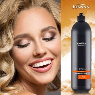 Joanna Professional Utleniacz w kremie 12% 1000g + Platinum Rozjaśniacz do włosów srebrny 450g