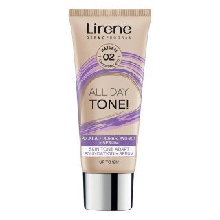 Lirene All Day Tone! podkład dopasowujący + serum 02 Natural 30ml
