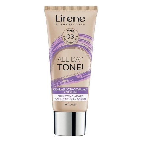 Lirene All Day Tone! podkład dopasowujący + serum 03 Nude 30ml